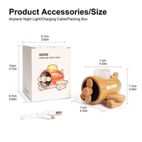 Lampe de chevet LED en bois de hêtre premium, rechargeable 1000 mAh, RVB à changement de couleur, intensité variable, pour la maison