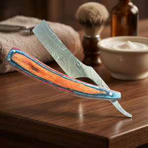 Navaja de Afeitar Recta de Acero Inoxidable ASAP para Hombres, Uso Profesional de Barbería, Mango de Madera, Navaja para Afeitar la Barba - Product Image 5