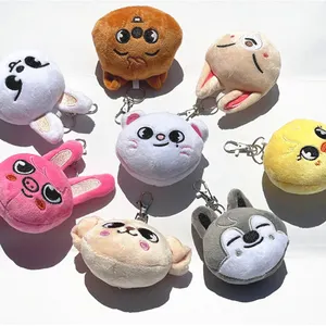 New Kpop đi lạc trẻ em tùy chỉnh đồ chơi sang trọng Keychain Felix hình xe túi sang trọng Móc Chìa khóa Thỏ Mặt dây chuyền 10cm