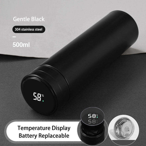 Bouteille d'eau isotherme en acier inoxydable de qualité alimentaire, bouteille d'eau simple pour les affaires, bouteille d'eau chaude portable pour voiture - Product Image 5
