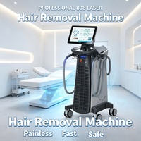 Máquina de Depilación Láser de Diodo Vertical de Alta Potencia 755nm 808nm 1064nm, Depilación Permanente para Cuerpo, Bikini y Rostro, con Cepillo de Limpieza