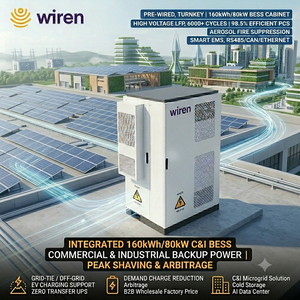 Sistema de Almacenamiento de Energía Solar Wiren Volt160 de 160 kWh y 80 kW, Gabinete Compacto Preensamblado con Conexiones Internas para un Despliegue Rápido - Product Image 1