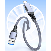 Kabel Data pengisian daya cepat, kabel Data USB C pengisian cepat Tipe C 3A, 0.2m 0.5m 1m 1.5m 2m 3m 5m USB 3.1 Gen 2