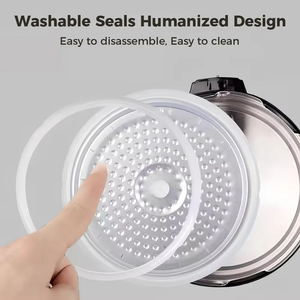 Olla a Presión Eléctrica Inteligente de Acero Inoxidable, 6L de Gran Capacidad, 8 en 1, Multifuncional, Apagado Automático, LED, para el Hogar - Product Image 6