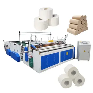 Fully automatic toilet tissue paper roll machine toilet paper making machine price