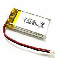 Sel Baterai Li-polymer Li Ion Li-ion Lipo Isi Ulang 602035 3.7v 400mah Baterai Lithium Polymer Untuk Gelang Bluetooth KC/UL62133