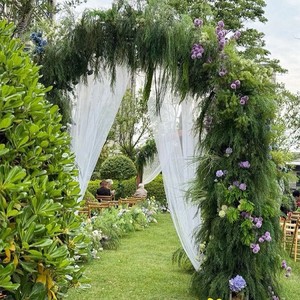 Vente en gros de feuillage artificiel réaliste en PVC souple de style Ins mixte pour la décoration de mariage à la maison et en forêt - Product Image 1