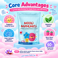 Gummies au Safran Haute Puissance pour Enfants, 60 Unités, Saveur Baies Naturelles, pour l'Équilibre de l'Humeur et la Concentration, Complément Alimentaire OEM&ODM