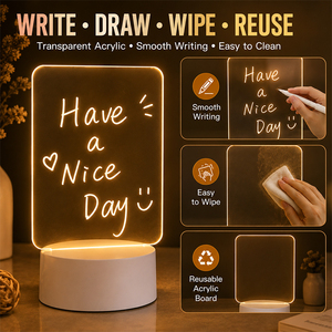 Laser Engraved Acrylic LED Night Light Custom Design Table Lamp Personalized Souvenir <b>Gift</b> Collection - Product Image 4