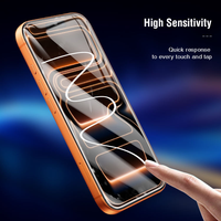 Protection d'écran en verre trempé HD transparent 9H 2.5D anti-rayures pour Samsung et iPhone 17 16 15 Pro Max