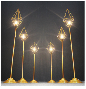 Lámpara de metal con diamantes para decoración de bodas, pasarelas y eventos, con función de elevación, para decoración de caminos y jardines, guía de camino. - Product Image 6