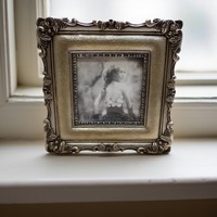 Cadre photo sculpté de style rétro européen, décoration murale en résine de style français, cadre photo creux à suspendre pour table