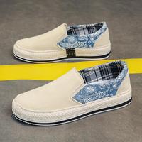 Chaussures en toile pour hommes, nouvelle collection été 2026, respirantes, décontractées, style pêcheur, mocassins à enfiler, semelle en caoutchouc PVC
