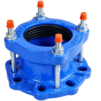 Fitting Pipa Besi Ductile DN65 4000 Bahan Plumbing Baja Karbon Galvanis Adaptor Flens Universal Sambungan NPT