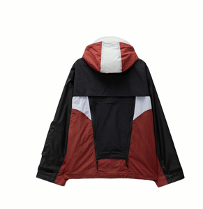 Veste coupe-vent respirante en nylon et coton, style color block, légère, pour le sport et le quotidien, hiver, logo personnalisé, grandes tailles, style urbain - Product Image 2