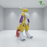 Costume gonflable géant Renamon Fox jaune Hongyi pour le plaisir