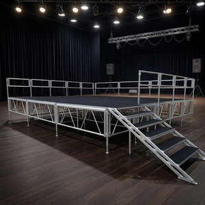 Music Festival Heavy Duty Mobile Aluminum <b>Stage</b> Adjustable 2m for Indoor Outdoor Show - Product Image 3