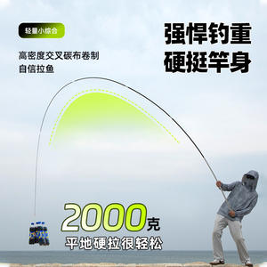 Yunboji <b>Small</b> Comprehensive 570 24T High Carbon Telescopic Fishing Rod Light <b>Weight</b> Strong Power Multi Water Body Use - Product Image 4