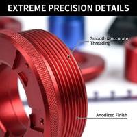 Pièces usinées CNC sur mesure de haute précision, composants en aluminium anodisé tournés et fraisés pour équipements industriels