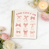 Carnet de notes spirale personnalisé A5 à couverture rigide pour la gratitude chrétienne, cadeaux d'église pour femmes et carnet de réflexion quotidienne