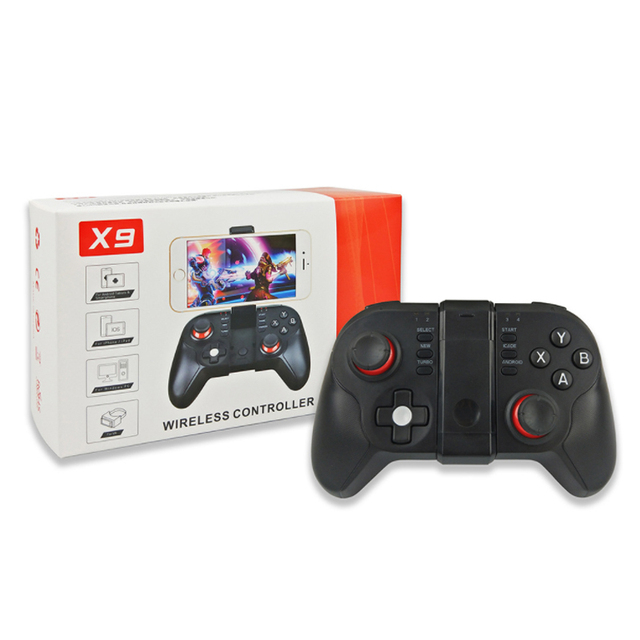 X9 Wireless Gamepad Mobile Joystick for iPhone Android PC Trigger Controller Joypad