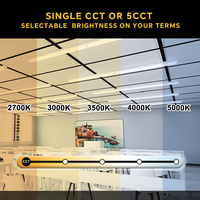 Système d'éclairage suspendu linéaire LED architectural avec une efficacité élevée de 80 W pour les espaces de travail de bureau et les zones hôtelières