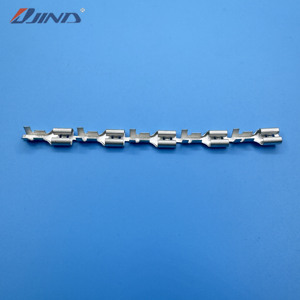 Terminali Femmina JINDA 6.3mm 0.8 Opachi in Stagno, Connettore Faston in Ottone a Connessione Rapida, <span class=keywords><strong>Terminale</strong></span> a Forcella a Doppia Crimpatura - Product Image 3