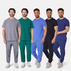 Ensemble d'uniformes de travail YUHONG, style jogger, doux, antibactérien, résistant à l'eau, confortable, pour clinique dentaire, tenue décontractée et discrète - Product Image 1