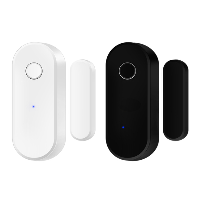 Work With Zigbee Hub White Black Color Smart Life Compatible Alexa Google Home Door Window Open Detector Tuya Zigbee Door Sensor