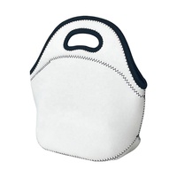 Sacs à déjeuner réutilisables Sunyee en gros 25*26cm, vierges, personnalisables, en néoprène blanc pour sublimation