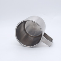 Tasses à double paroi en acier inoxydable, 100% sans BPA, tasse à café et à thé en métal 400ml