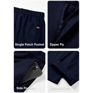 FOXA Pantalon de jogging décontracté pour homme, coupe droite, en polyester et coton, respirant, avec poches latérales, pour un usage quotidien - Product Image 5