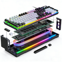 Servicio de Prototipado de Productos Electrónicos, Diseño de Hardware, Teclado Mecánico para Juegos, Retroiluminación RGB, Anti-Ghosting, Ergonómico