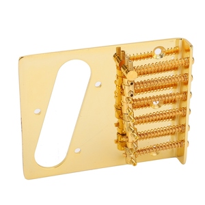 Puente de <span class=keywords><strong>guitarra</strong></span> de 6 cuerdas con ranura para pastilla single coil para <span class=keywords><strong>guitarra</strong></span> eléctrica TL <span class=keywords><strong>Telecaster</strong></span>, dorado - Product Image 5