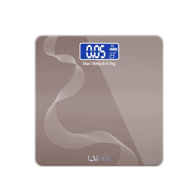Capacity 180kg Tempered Glass Platform Scale Digital Bathroom Weighting Machine Body Weight Scale