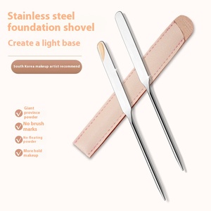 พาเลทสแตนเลส304ไม้พายรองพื้นอุปกรณ์แต่งหน้าเล็บสำหรับผสมกาวใช้บนใบหน้า - Product Image 1