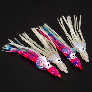 Faldas de calamar para Pesca, Señuelos luminosos con <span class=keywords><strong>escamas</strong></span>, 5cm, 6cm, 10cm, novedad - Product Image 6