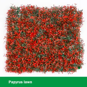 Outdoor Fake Artificial Foliages Grass Plant Lawn Boxwood Green Hedges Panels Grass Wall Fence Panel