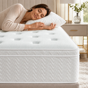 Custom Medium Firm Mattress Breathable Polyester Fabric Cover Twin Full Queen King Size - Product Image 1