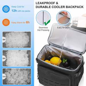Insulated Double Deck Cooler Backpack for Men Women 36 Cans Large Leakproof Cooler Bag - Product Image 4