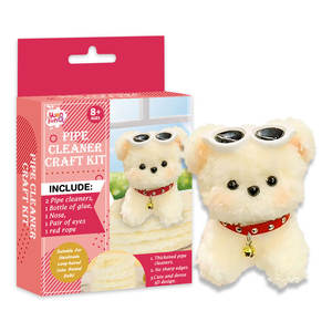 Игрушка для щенка для детей «своими руками» с толстыми стеблями из синели и кораллового флиса, мягкие трубы для чистки труб, креативные принадлежности для пасты - Product Image 1