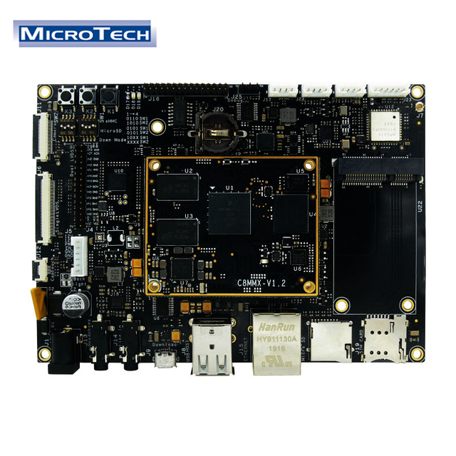 Microtech MT-C8MMX 8GB EMMC Flash Development Board 2GB DDR4 I.MX 8M Cortex-A53 Industrial Motherboard Supports Linux PCBA