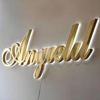 Letras de Aluminio con Retroiluminación 3D y Logotipo Personalizado para Empresa, Letrero con Módulos LED para Nombre Comercial, Letreros para Pared de Tienda o Fachada