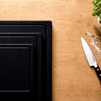 Planche à découper en PE de qualité alimentaire, résistante à la moisissure, compatible lave-vaisselle, grande et carrée, pour hôtel et maison