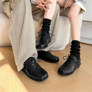 Chaussures de course tendance en cuir véritable pour hommes 2026 – Baskets décontractées en cuir de vachette pleine fleur, style marche, pour la vie quotidienne - Product Image 4