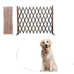 Clôture en bois anti-corrosion, portail d'isolement, cloison rétractable extérieure et intérieure, barrière anti-chats, barrière anti-chiens - Product Image 1