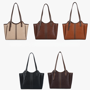Nouveauté : Sacs fourre-tout en <span class=keywords><strong>cuir</strong></span> PU grande capacité pour femmes, sacs à main décontractés, sacs à bandoulière grande capacité pour jeunes femmes - Product Image 2