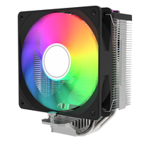 OEM ODM 4 Heat Pipe CPU Cooler 120mm ARGB PWM Cooling Fan Tower Heatsink Custom Logo for Intel AMD Desktop PC