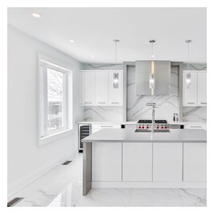 CBMmart ארון מטבח <span class=keywords><strong>pvc</strong></span> גיליון פנינה לכה לבנה ארון מטבח wellmax ארונות מטבח מבריק - Product Image 2