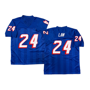 Maillot <span class=keywords><strong>de</strong></span> rugby vintage pour homme, style cousu, Bledsoe <span class=keywords><strong>Tom</strong></span> Brady Ty Law Curtis Martin Rodney Harrison Tedy Bruschi S-3XL, livraison rapide - Product Image 4